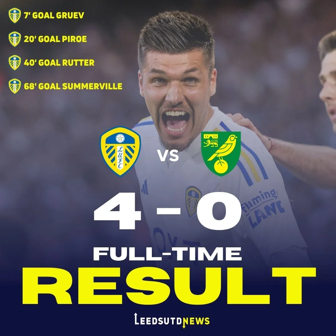 MATCHDAY RESULT —— LUFC VS LFC 4-0